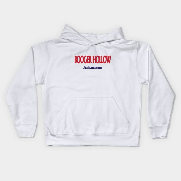 Booger Hollow, Arkansas Kids Hoodie by PSCSCo